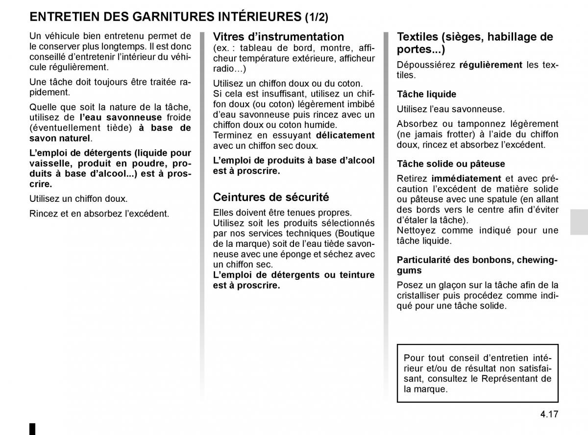 Renault Laguna III 3 manuel du proprietaire / page 181