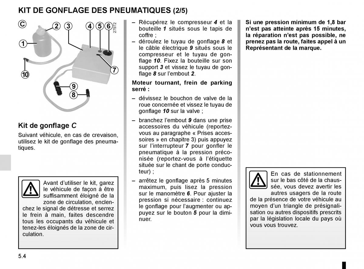 Renault Laguna III 3 manuel du proprietaire / page 186