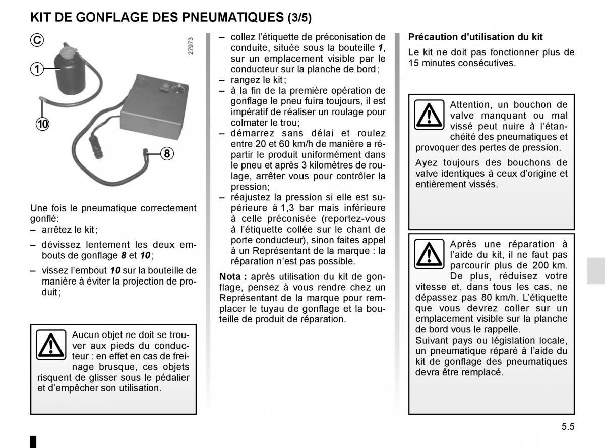 Renault Laguna III 3 manuel du proprietaire / page 187