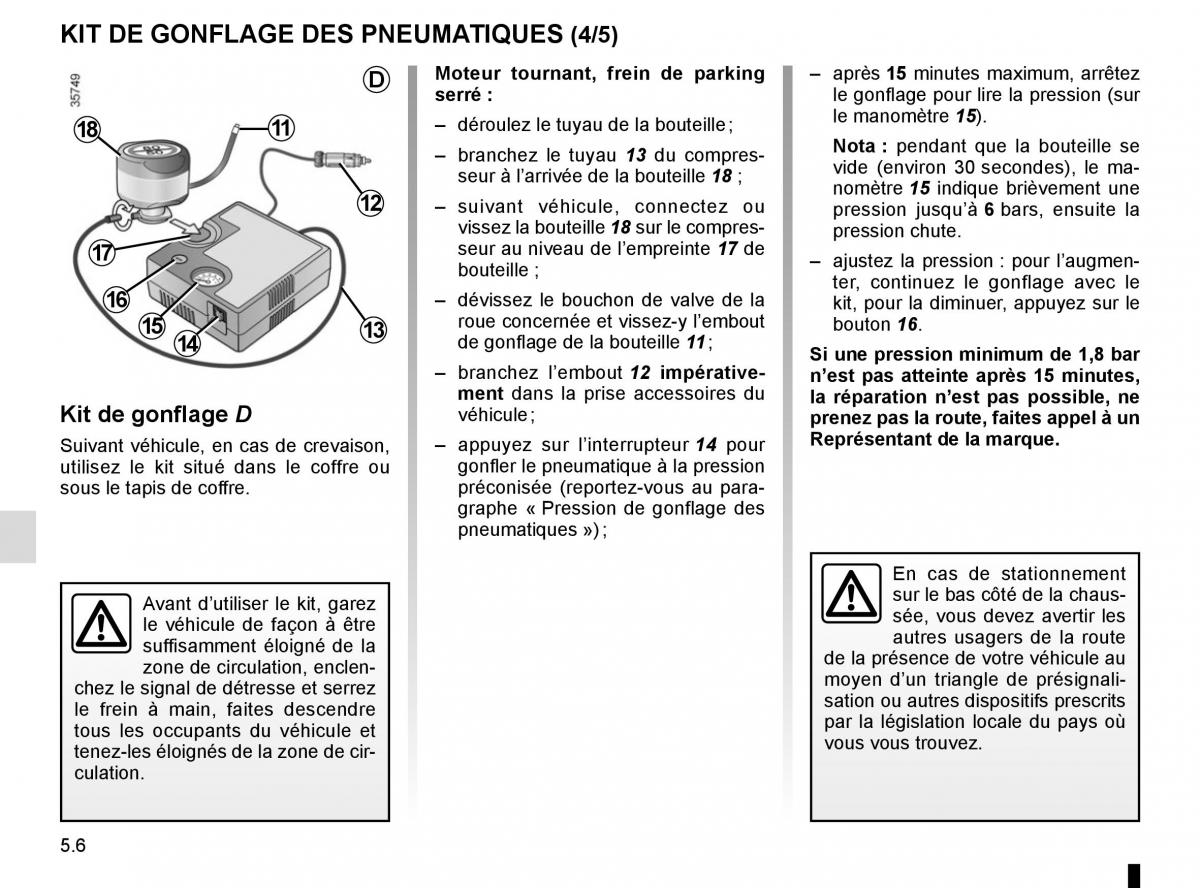 Renault Laguna III 3 manuel du proprietaire / page 188