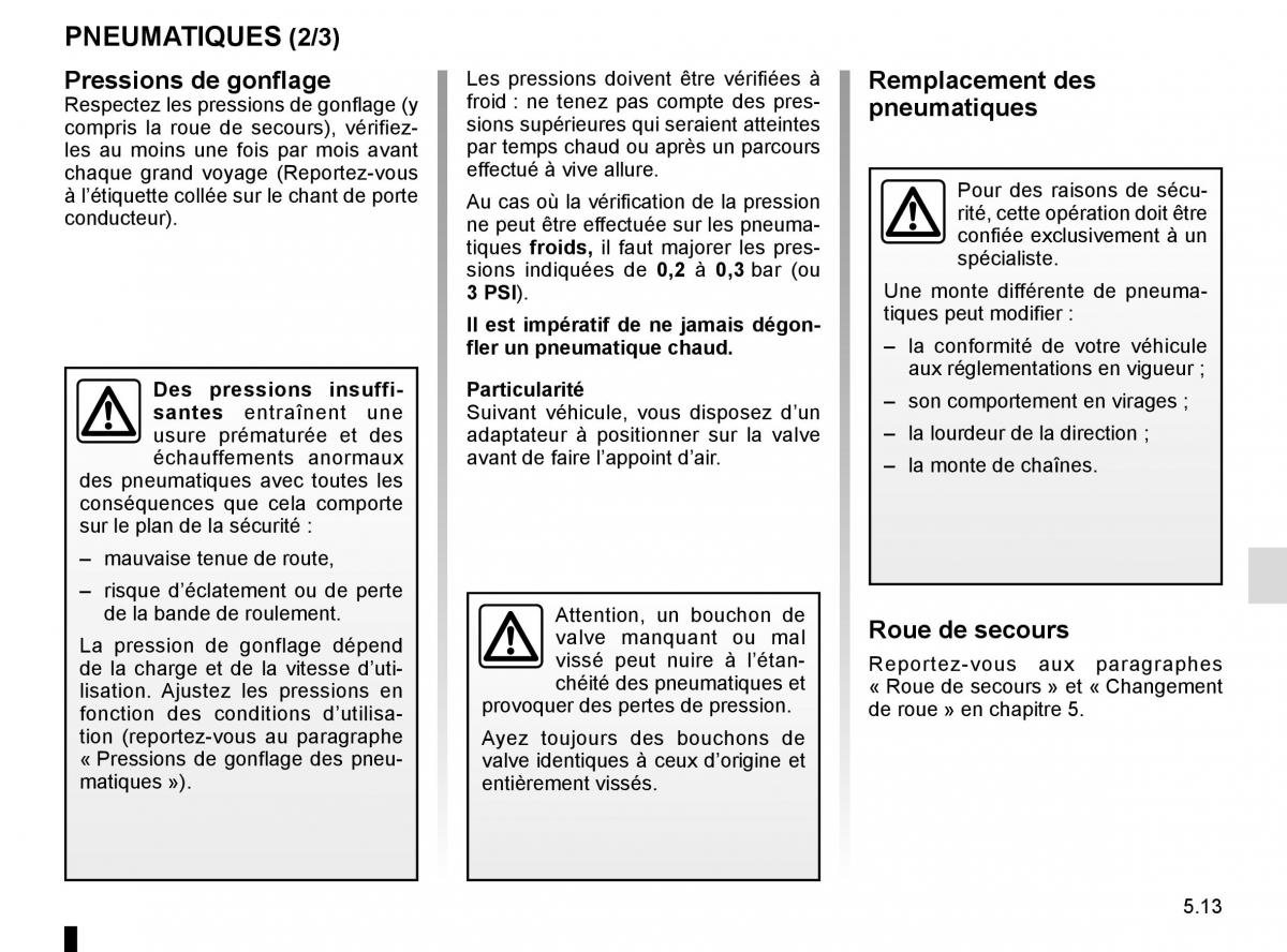 Renault Laguna III 3 manuel du proprietaire / page 195