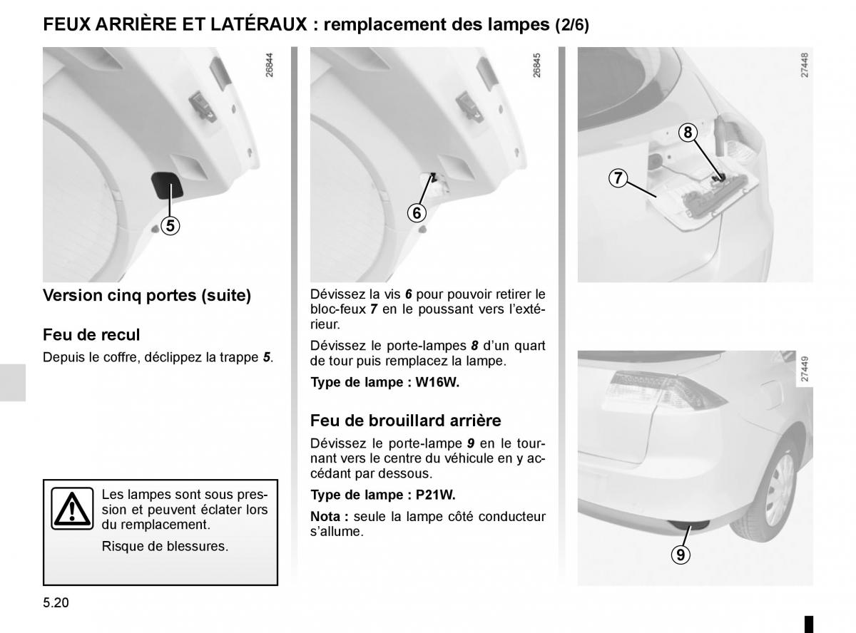 Renault Laguna III 3 manuel du proprietaire / page 202