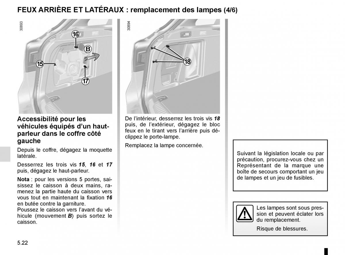 Renault Laguna III 3 manuel du proprietaire / page 204