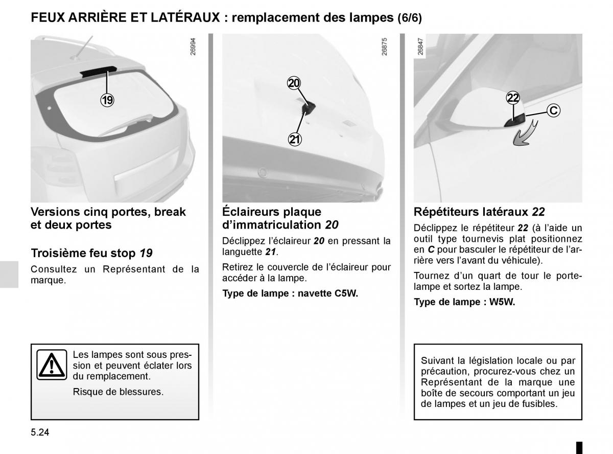 Renault Laguna III 3 manuel du proprietaire / page 206