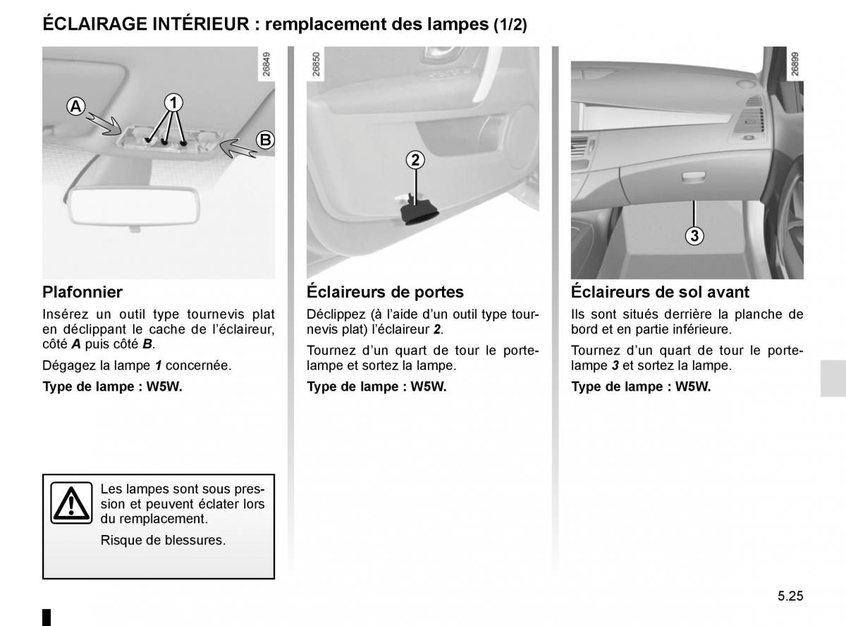 Renault Laguna III 3 manuel du proprietaire / page 207