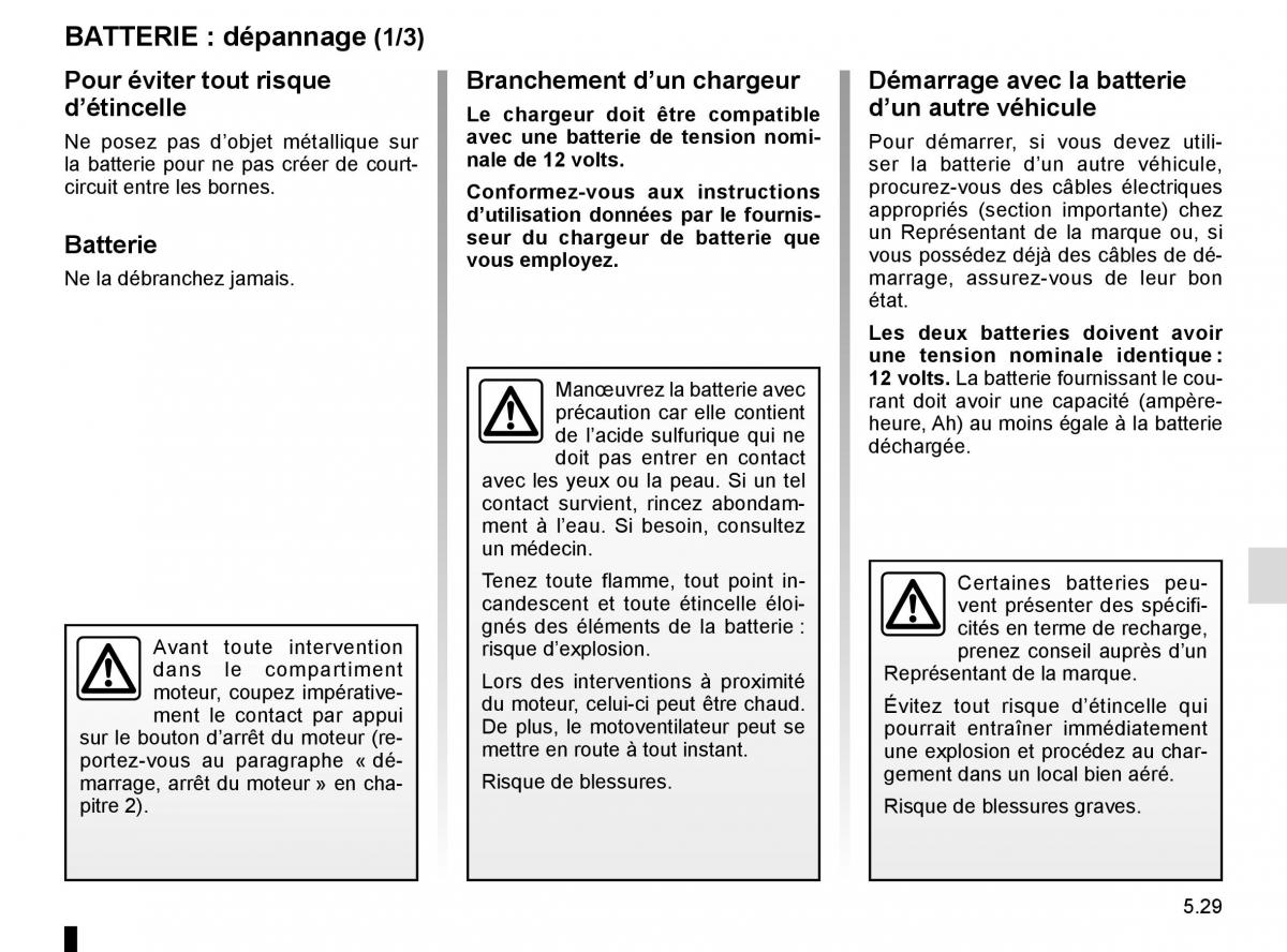 Renault Laguna III 3 manuel du proprietaire / page 211