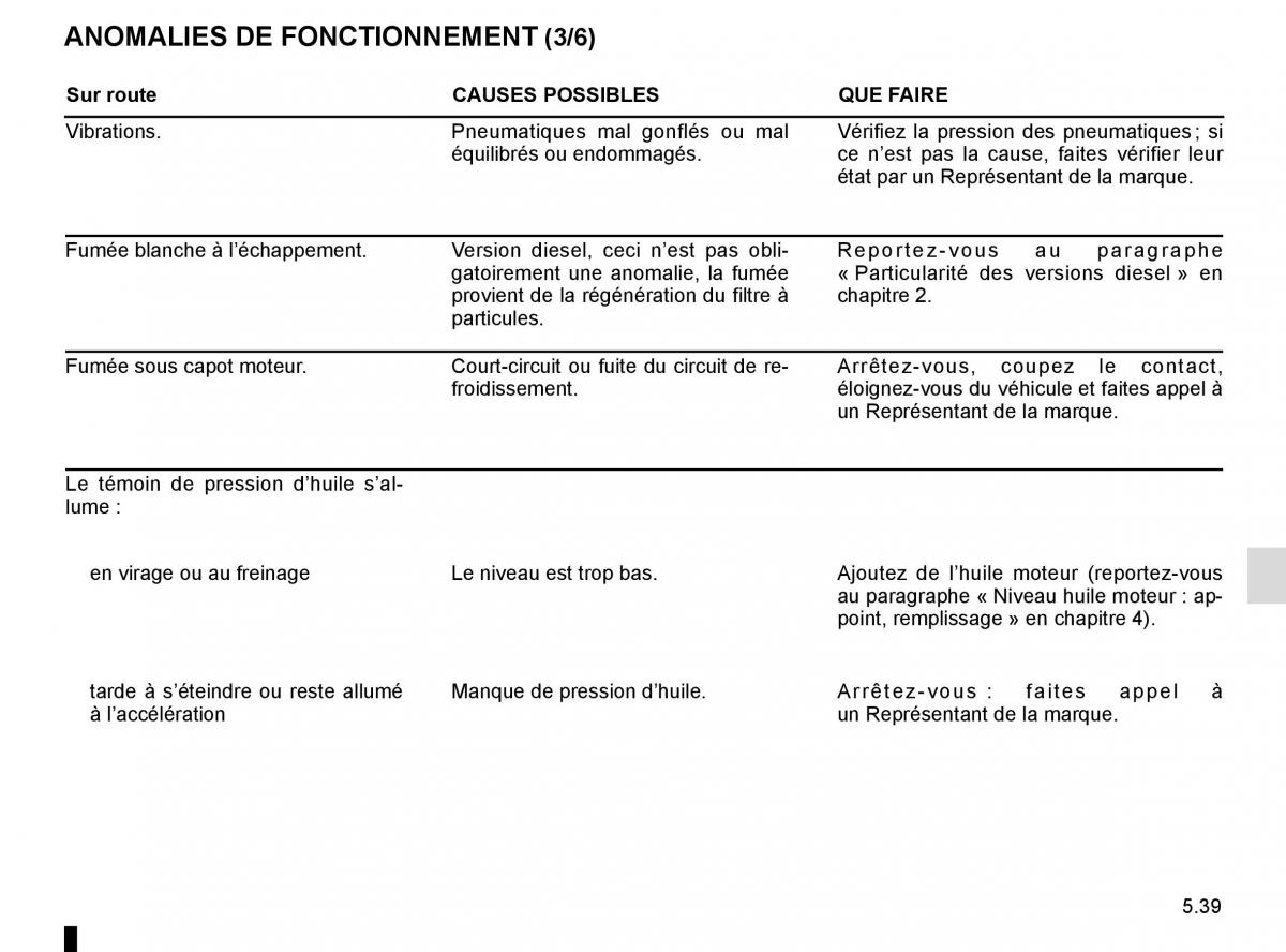 Renault Laguna III 3 manuel du proprietaire / page 221