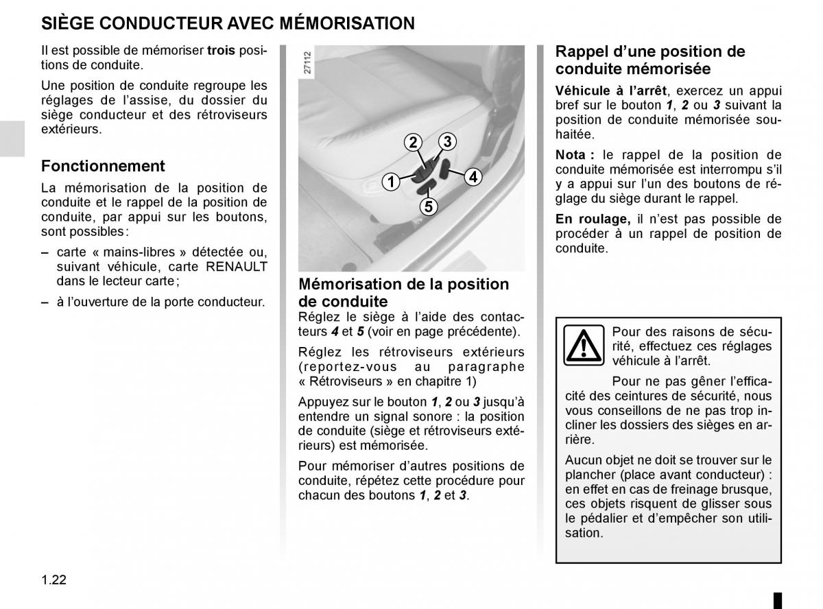 Renault Laguna III 3 manuel du proprietaire / page 28