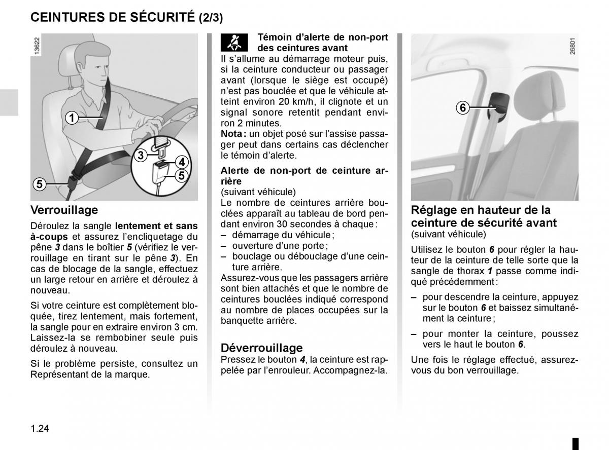 Renault Laguna III 3 manuel du proprietaire / page 30