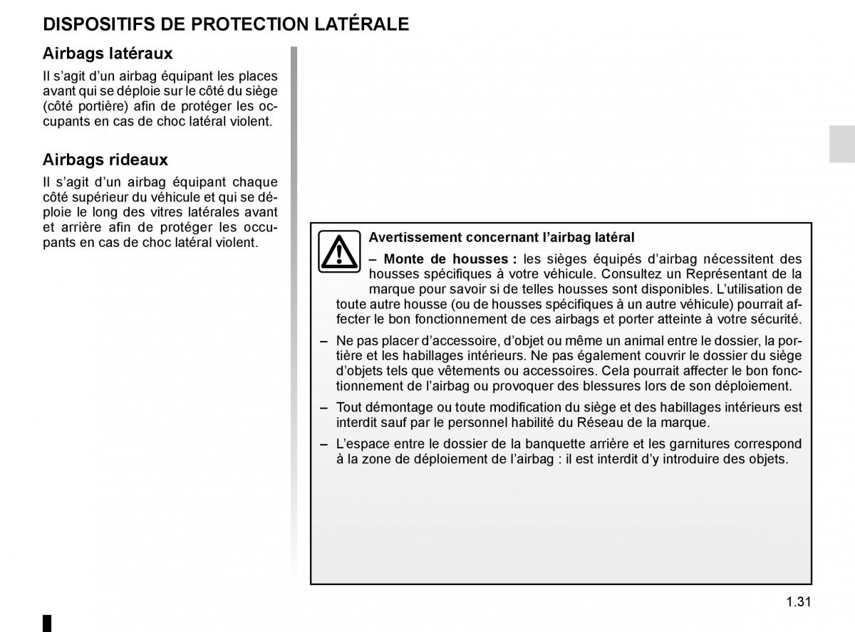 Renault Laguna III 3 manuel du proprietaire / page 37