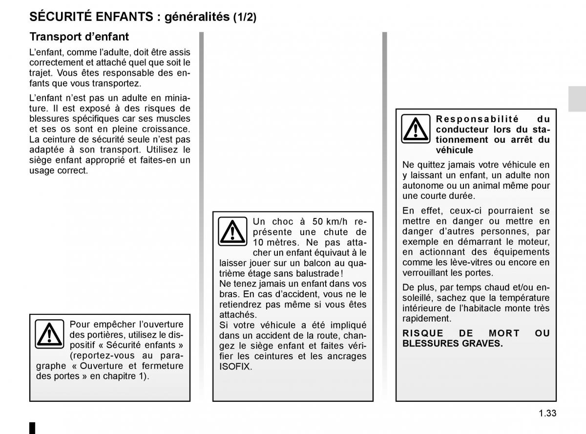 Renault Laguna III 3 manuel du proprietaire / page 39