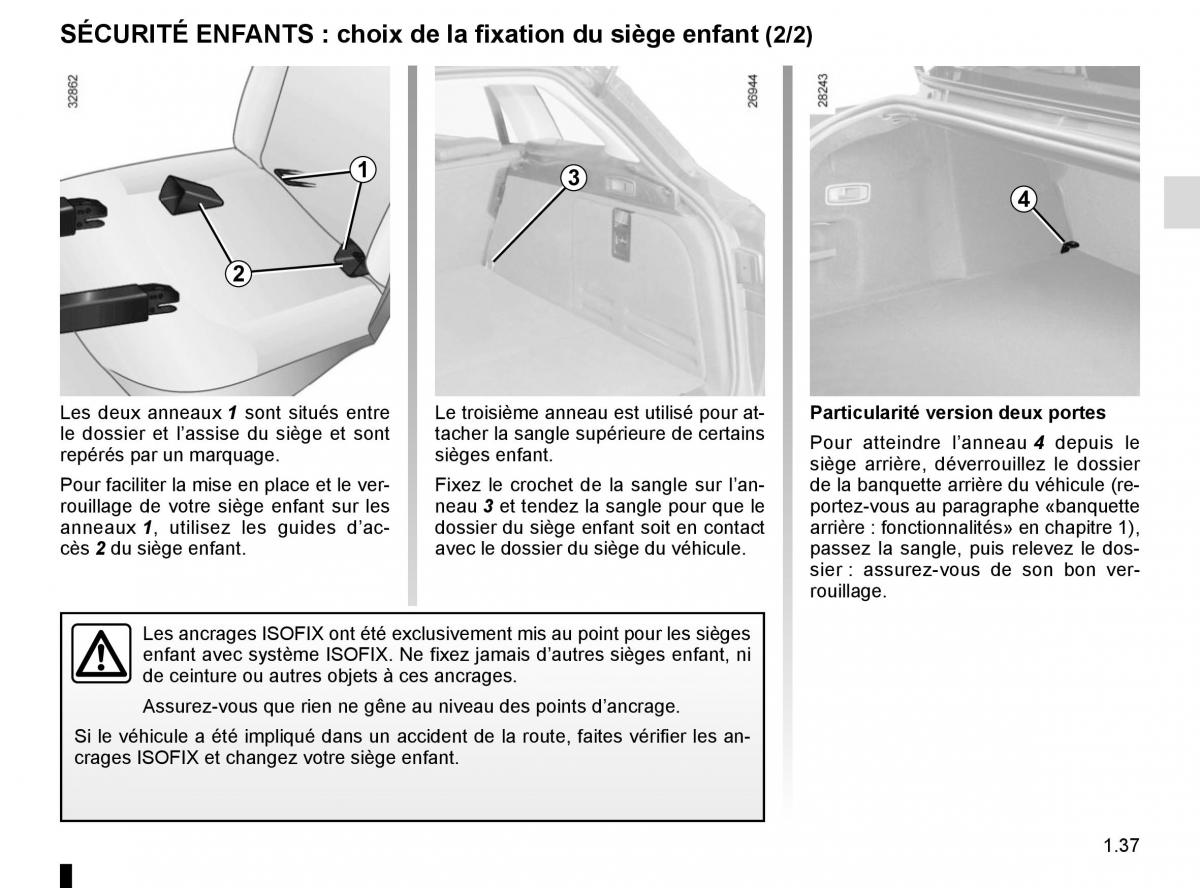 Renault Laguna III 3 manuel du proprietaire / page 43