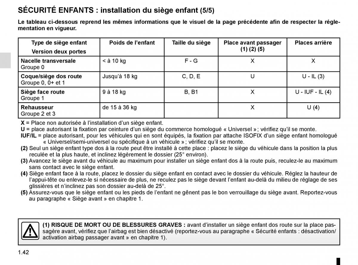 Renault Laguna III 3 manuel du proprietaire / page 48