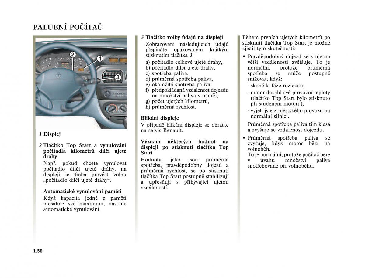 Renault Megane I 1 phase II navod k obsludze / page 56