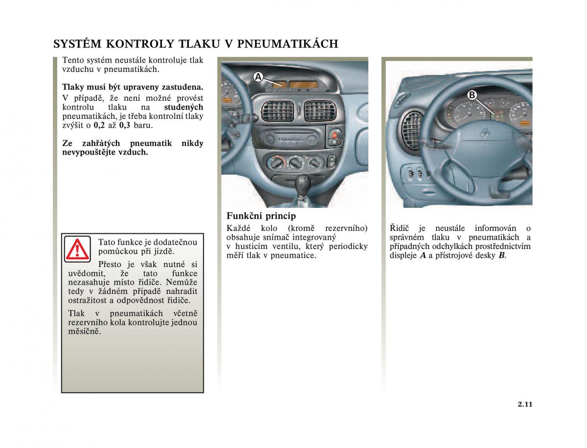 Renault Megane I 1 phase II navod k obsludze / page 83