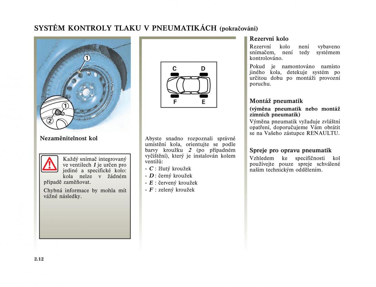 Renault Megane I 1 phase II navod k obsludze / page 84