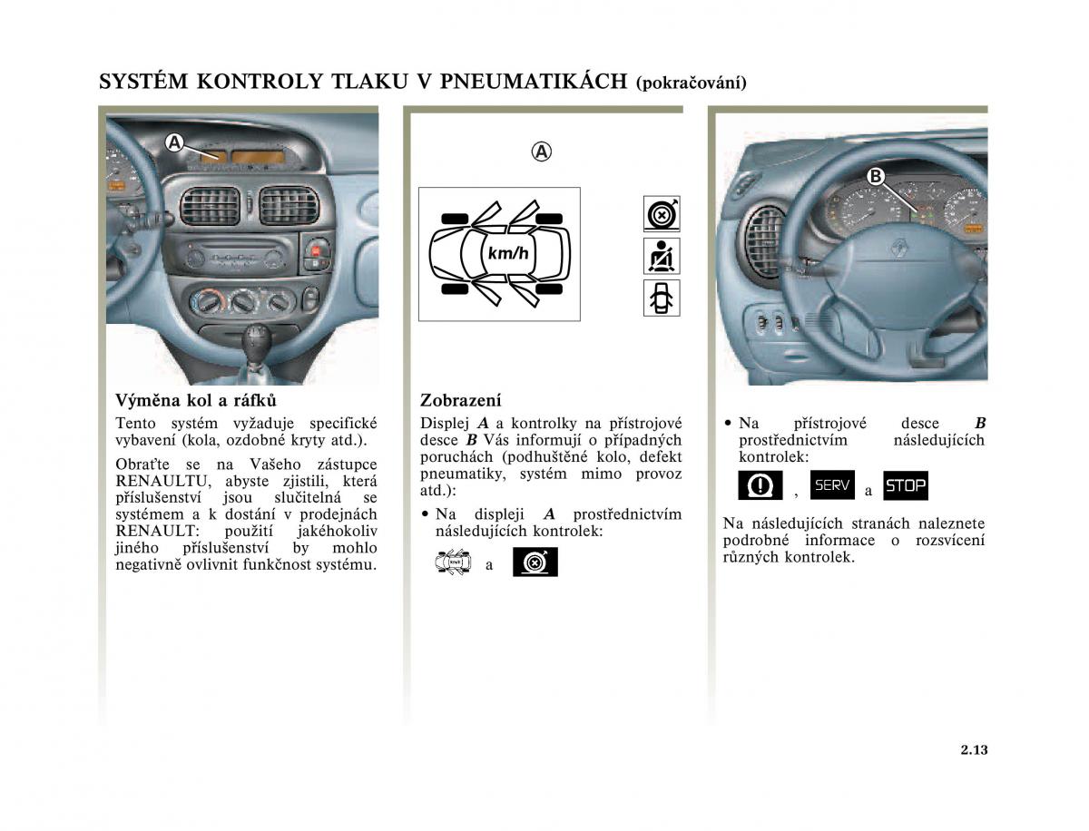 Renault Megane I 1 phase II navod k obsludze / page 85