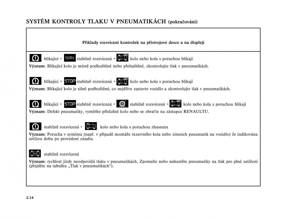 Renault Megane I 1 phase II navod k obsludze / page 86