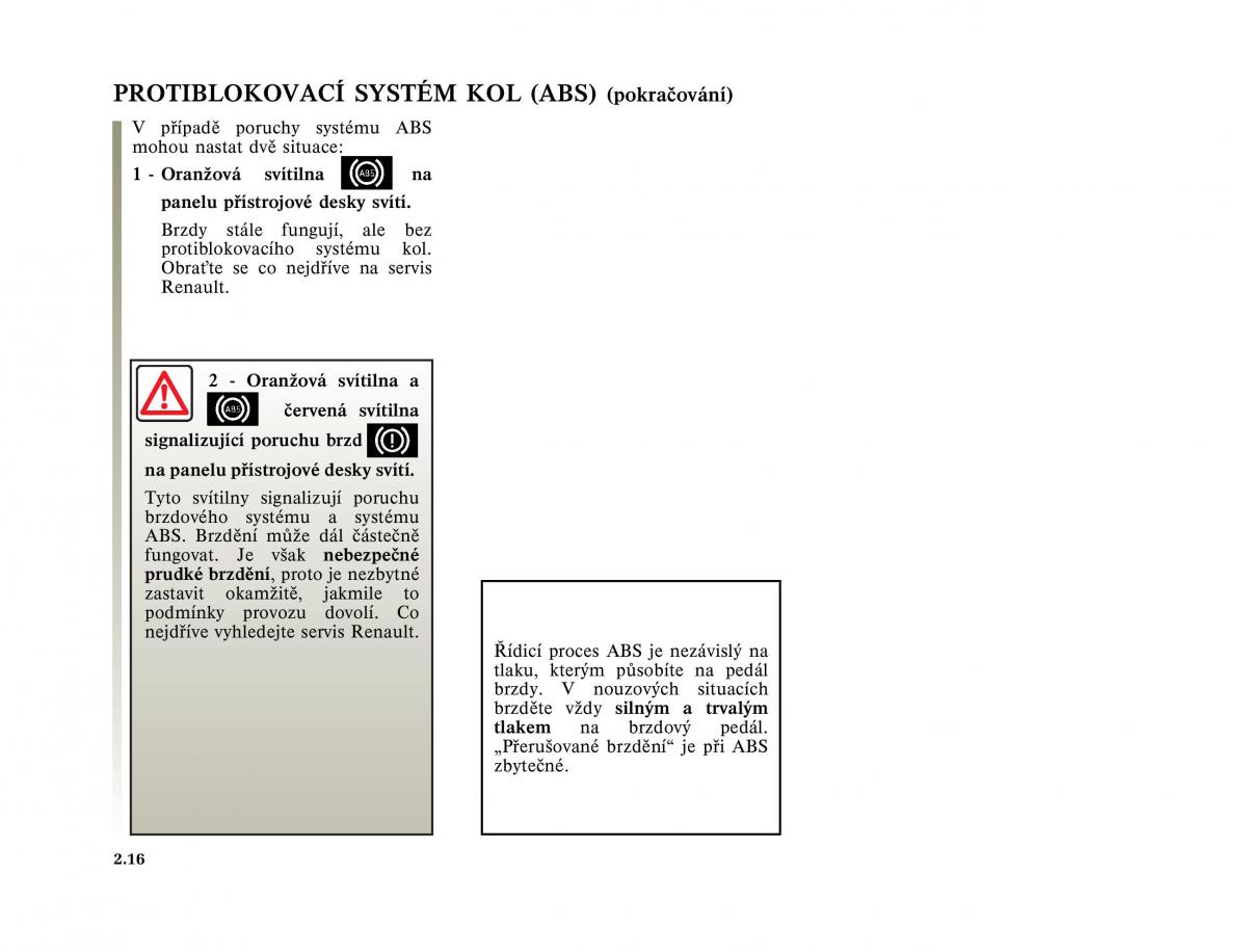 Renault Megane I 1 phase II navod k obsludze / page 88