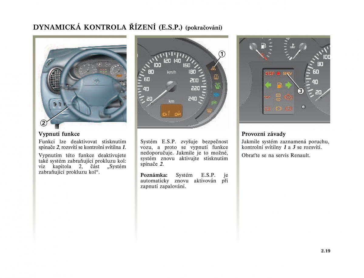 Renault Megane I 1 phase II navod k obsludze / page 91