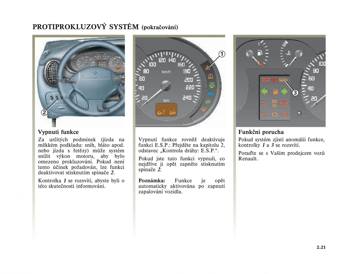 Renault Megane I 1 phase II navod k obsludze / page 93