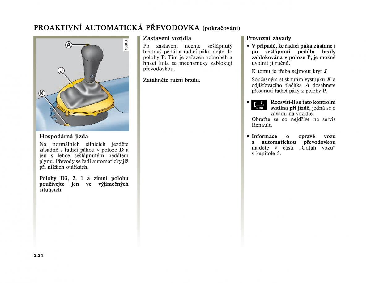 Renault Megane I 1 phase II navod k obsludze / page 96