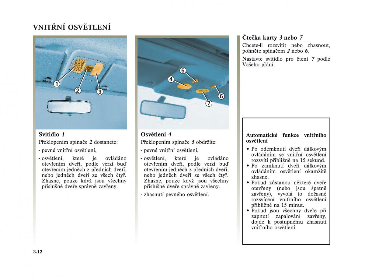 Renault Megane I 1 phase II navod k obsludze / page 108