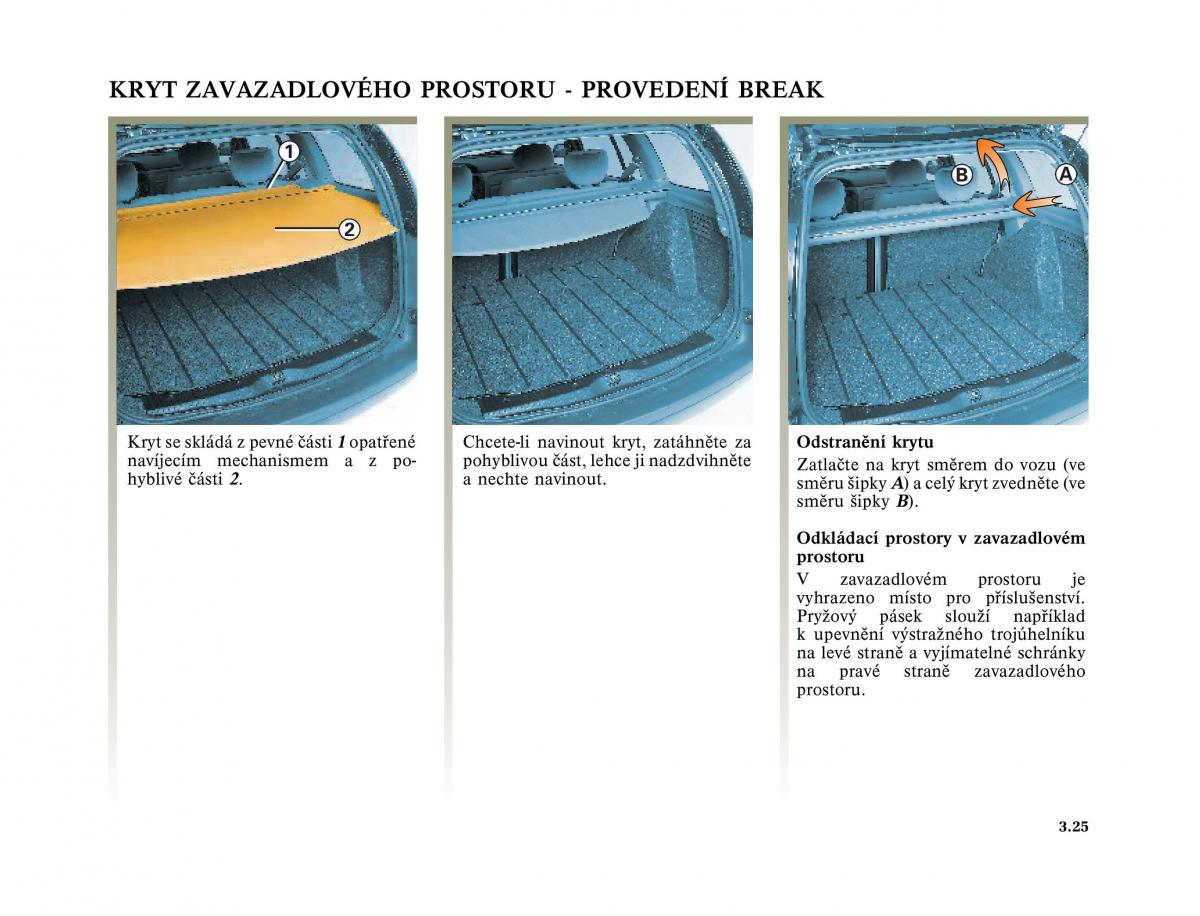 Renault Megane I 1 phase II navod k obsludze / page 121