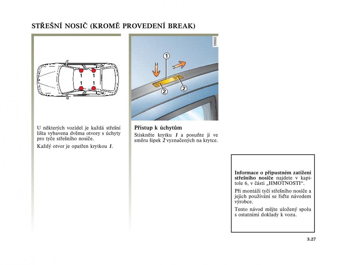 Renault Megane I 1 phase II navod k obsludze / page 123