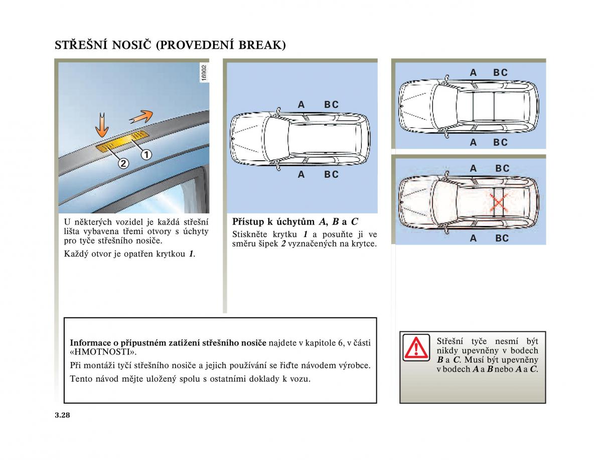 Renault Megane I 1 phase II navod k obsludze / page 124