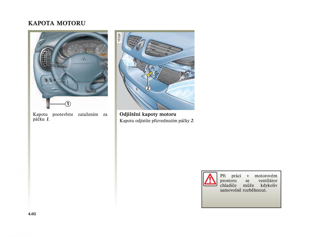 Renault Megane I 1 phase II navod k obsludze / page 126