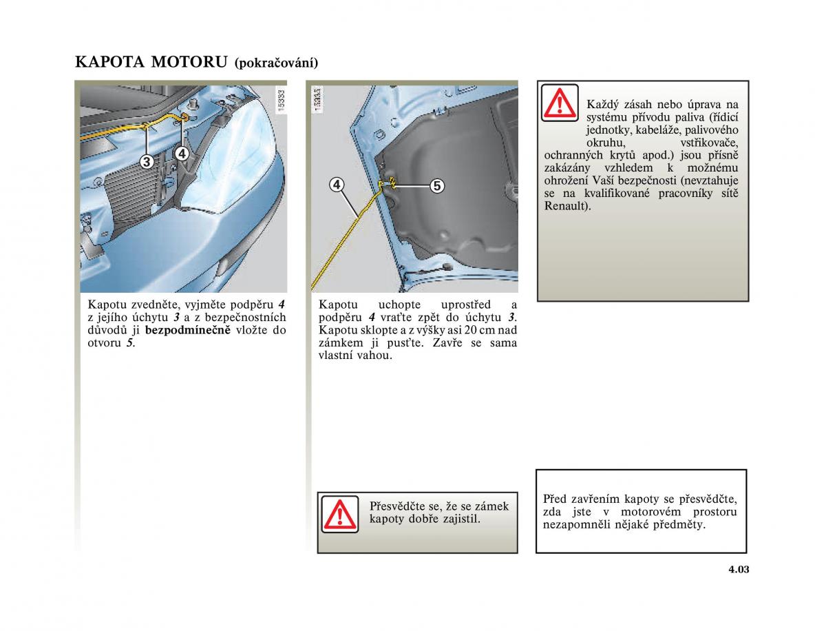 Renault Megane I 1 phase II navod k obsludze / page 127