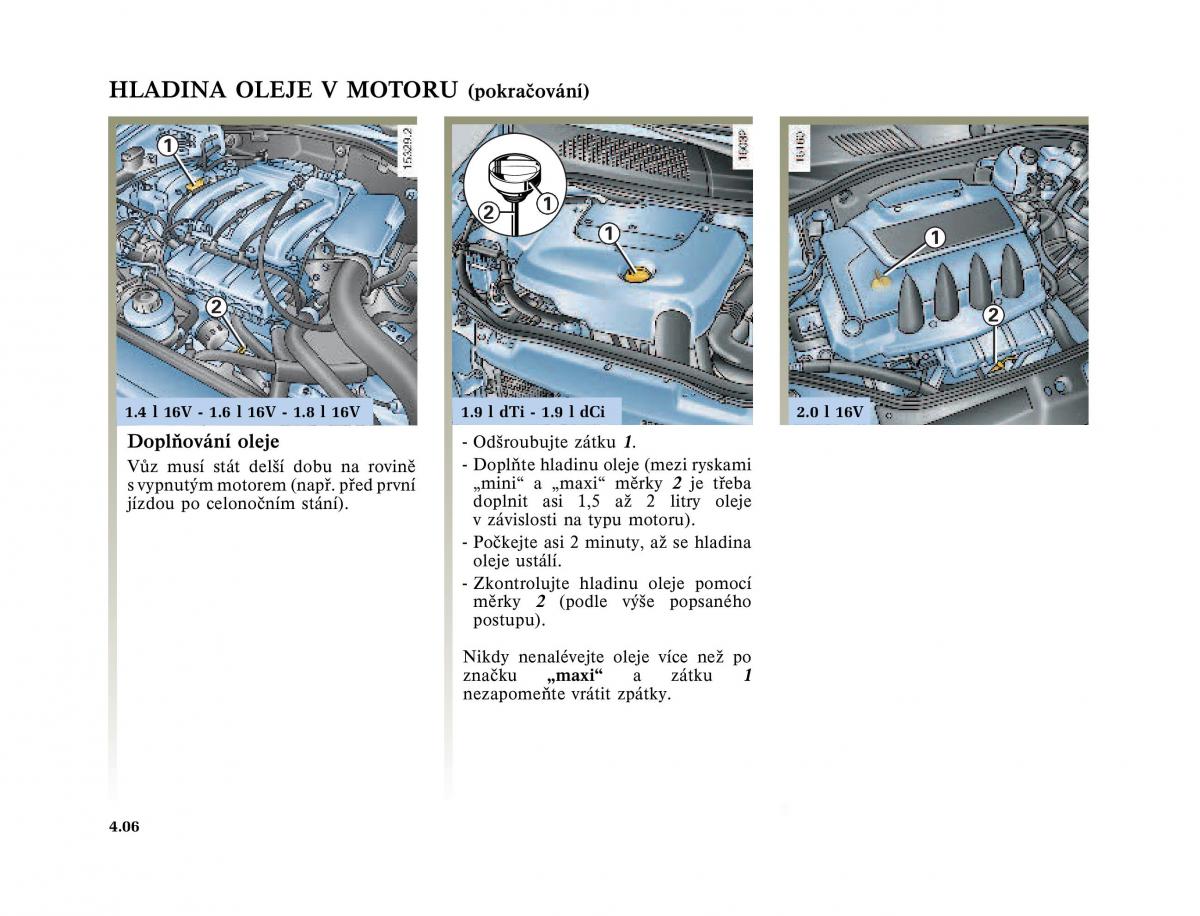 Renault Megane I 1 phase II navod k obsludze / page 130