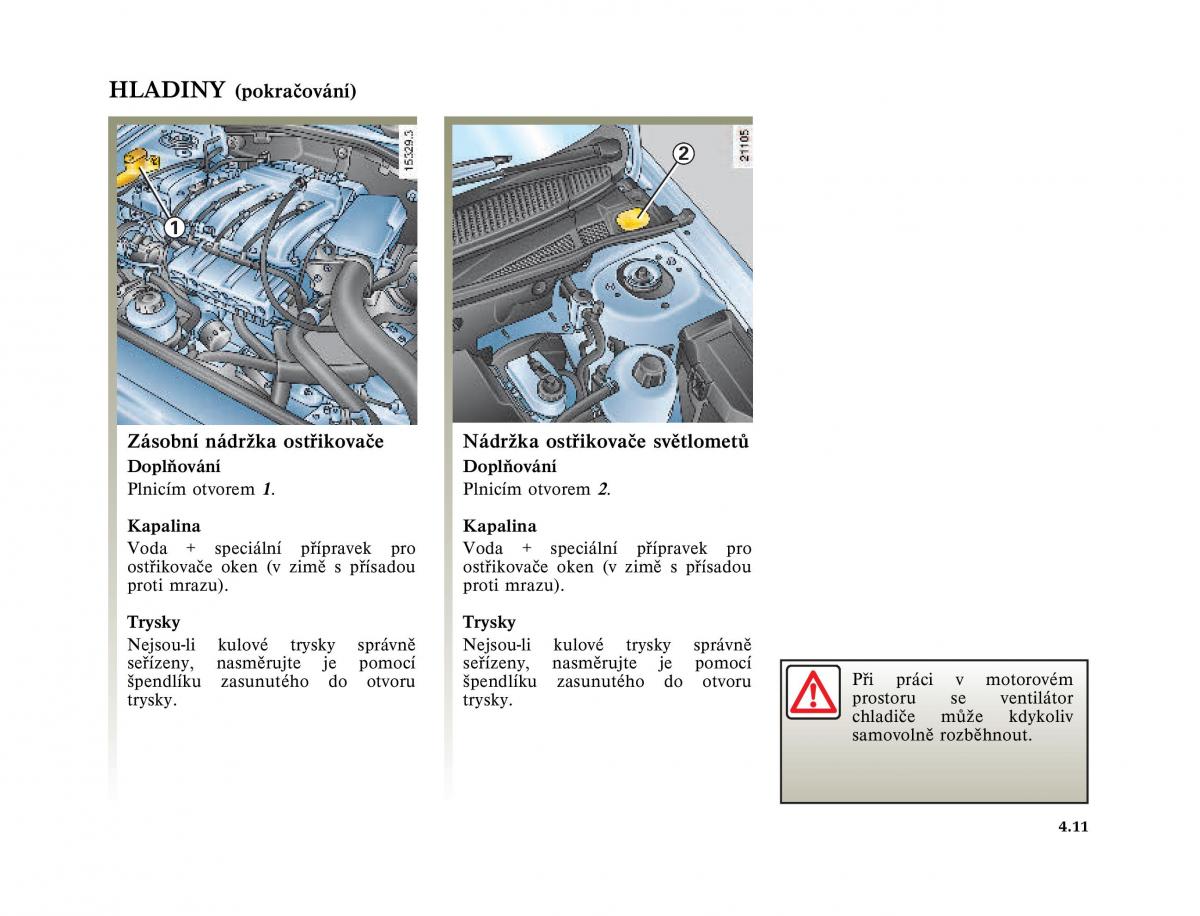 Renault Megane I 1 phase II navod k obsludze / page 135