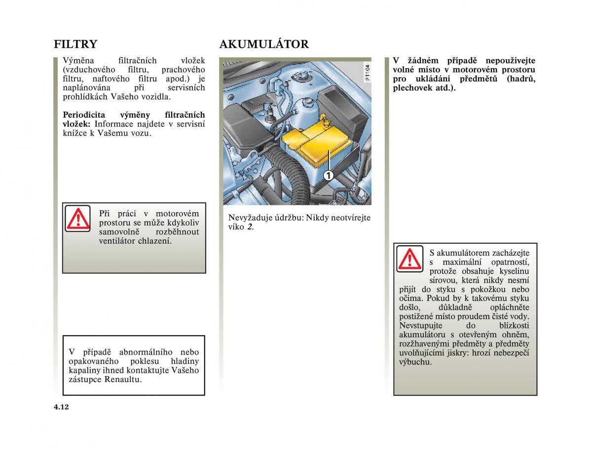 Renault Megane I 1 phase II navod k obsludze / page 136