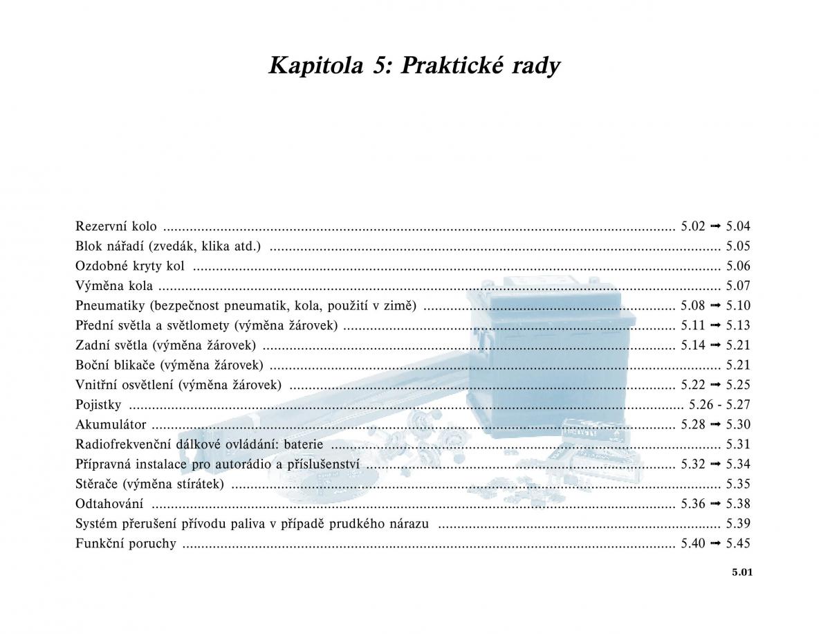 Renault Megane I 1 phase II navod k obsludze / page 141