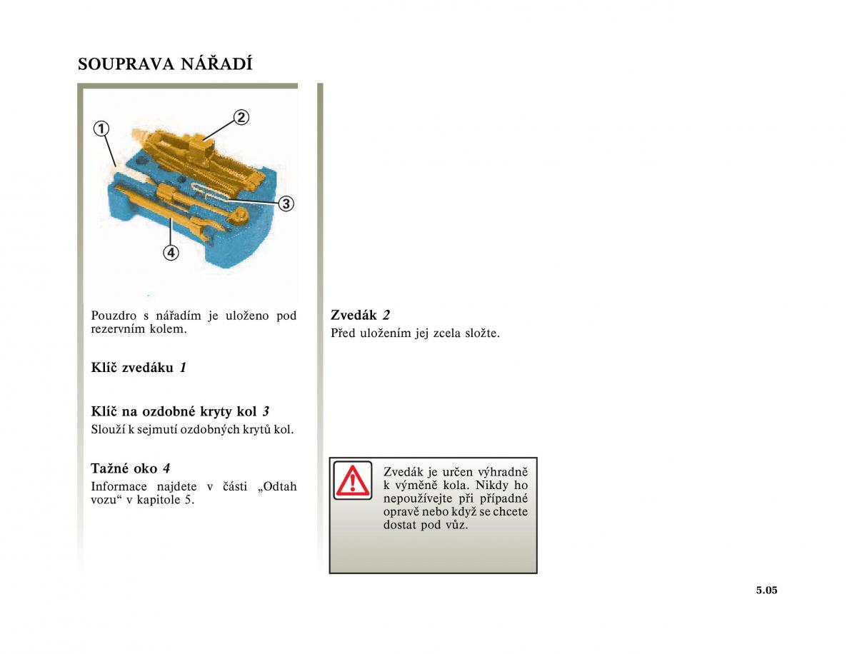 Renault Megane I 1 phase II navod k obsludze / page 145