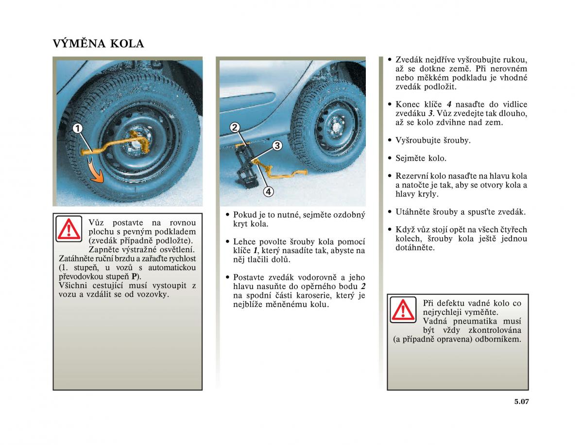 Renault Megane I 1 phase II navod k obsludze / page 147