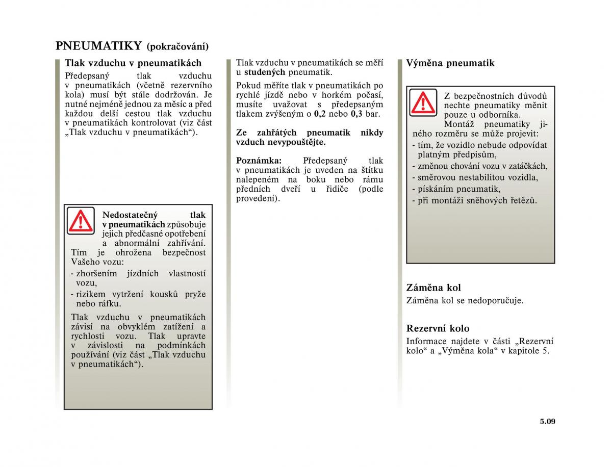 Renault Megane I 1 phase II navod k obsludze / page 149