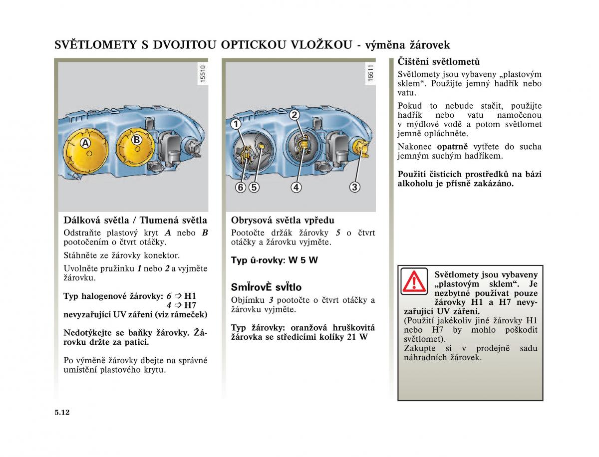 Renault Megane I 1 phase II navod k obsludze / page 152