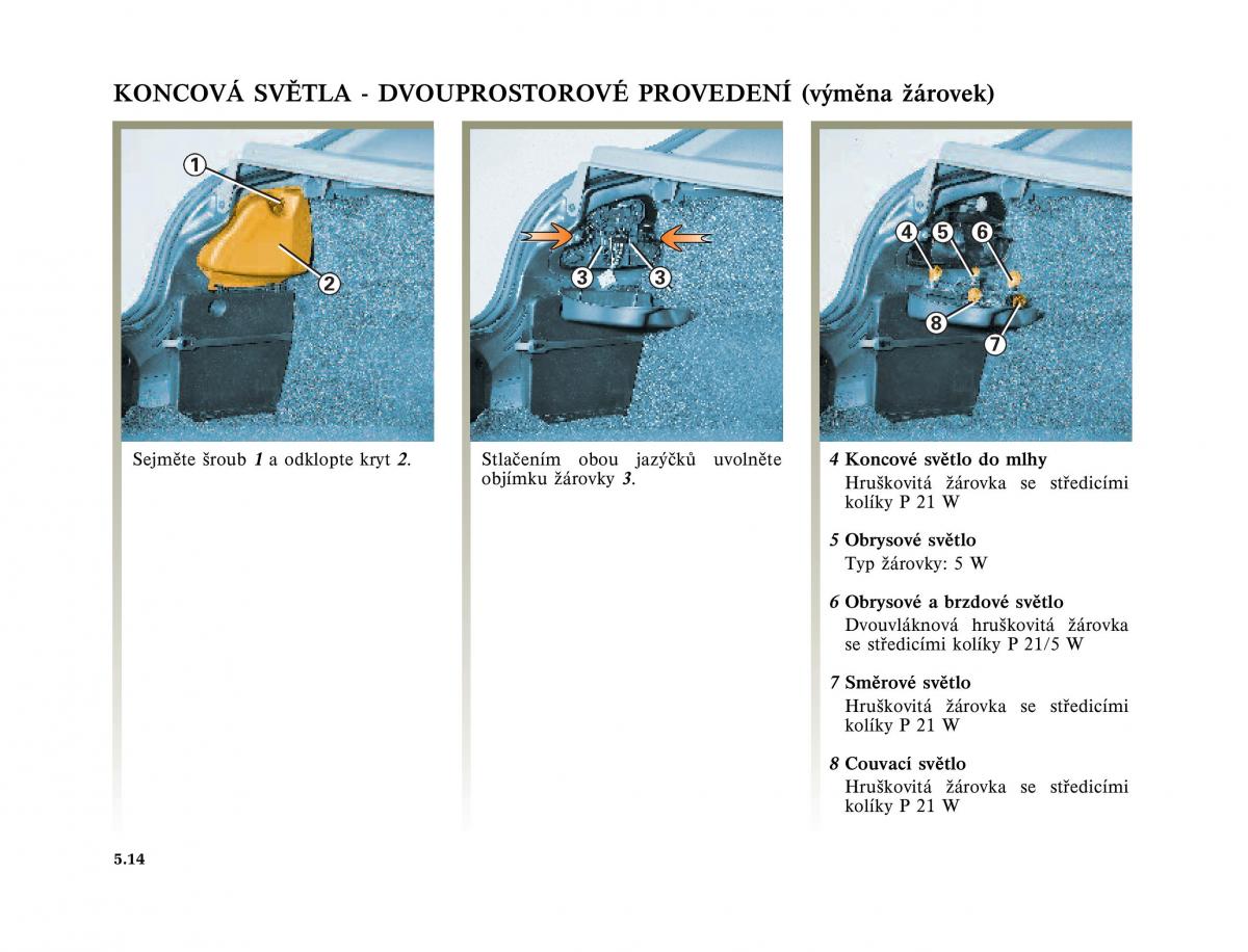 Renault Megane I 1 phase II navod k obsludze / page 154