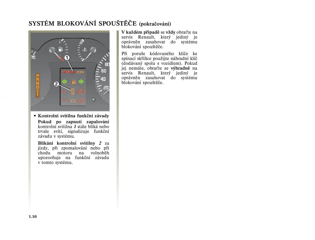 Renault Megane I 1 phase II navod k obsludze / page 16