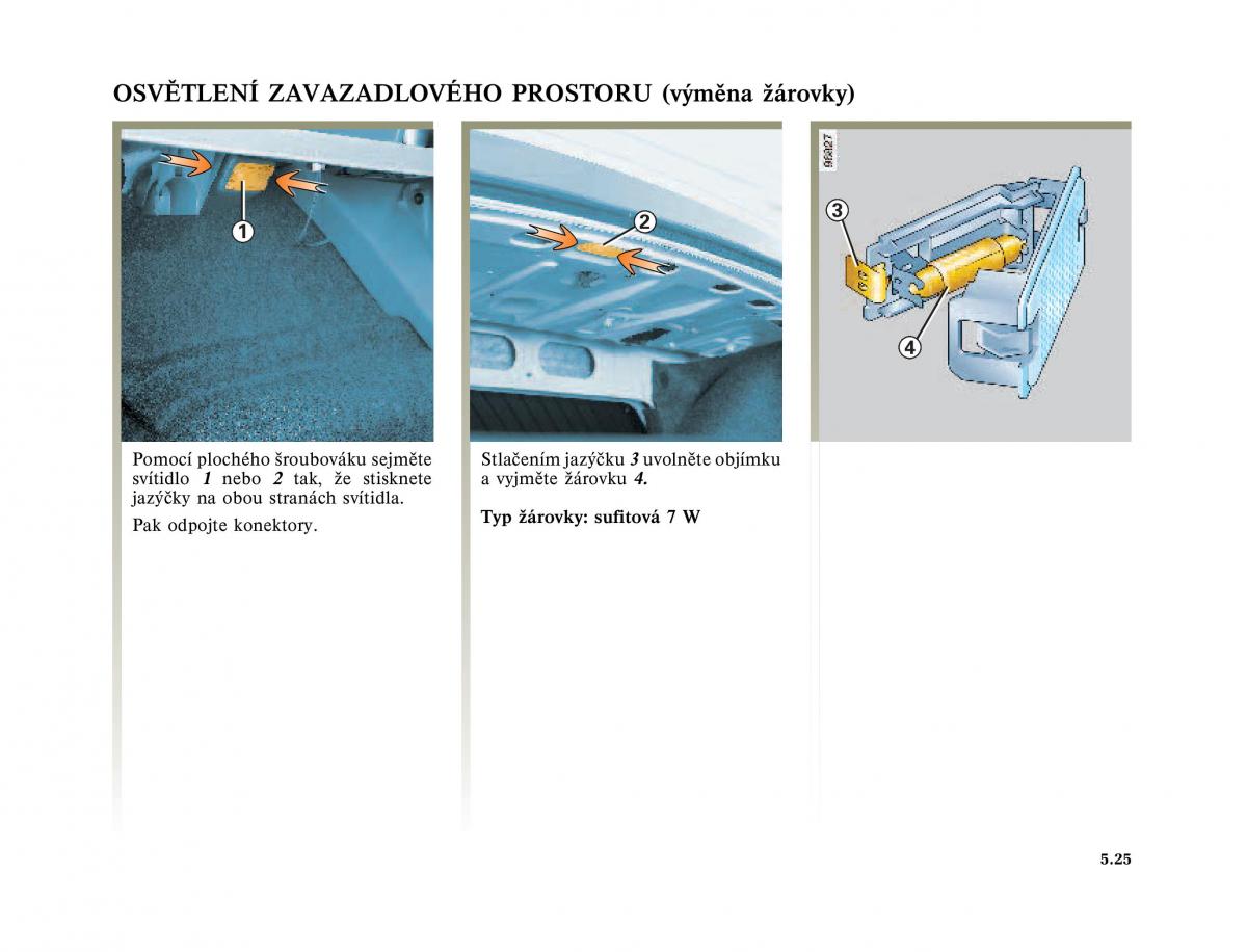 Renault Megane I 1 phase II navod k obsludze / page 165