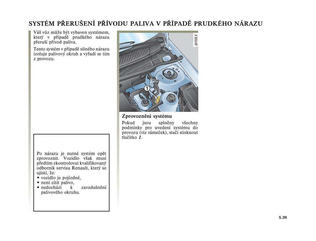 Renault Megane I 1 phase II navod k obsludze / page 179