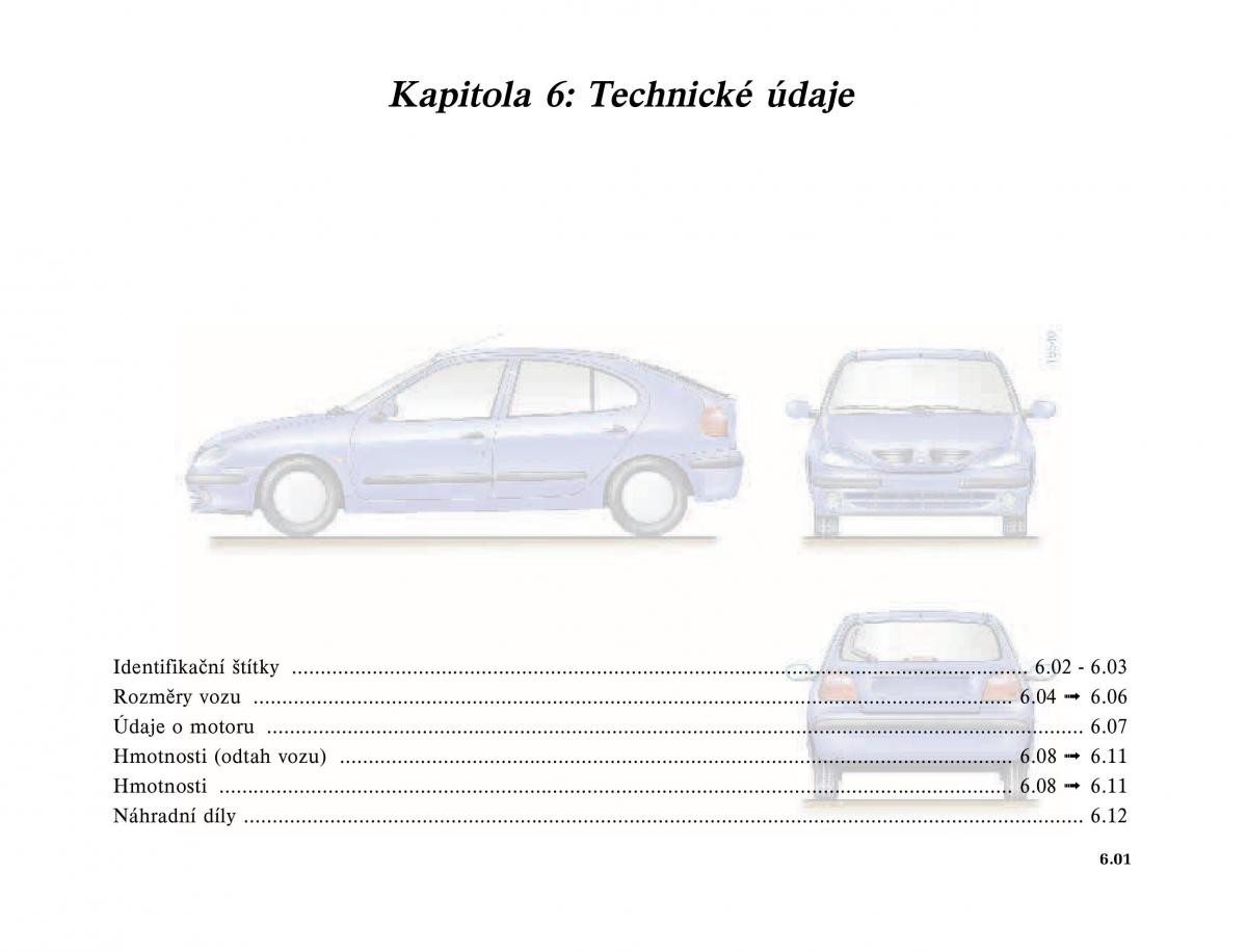 Renault Megane I 1 phase II navod k obsludze / page 187