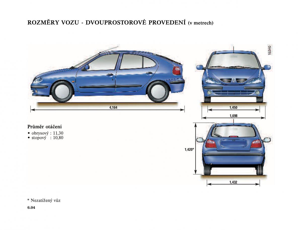 Renault Megane I 1 phase II navod k obsludze / page 190