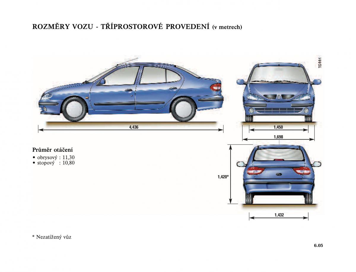 Renault Megane I 1 phase II navod k obsludze / page 191