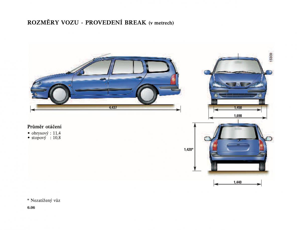 Renault Megane I 1 phase II navod k obsludze / page 192