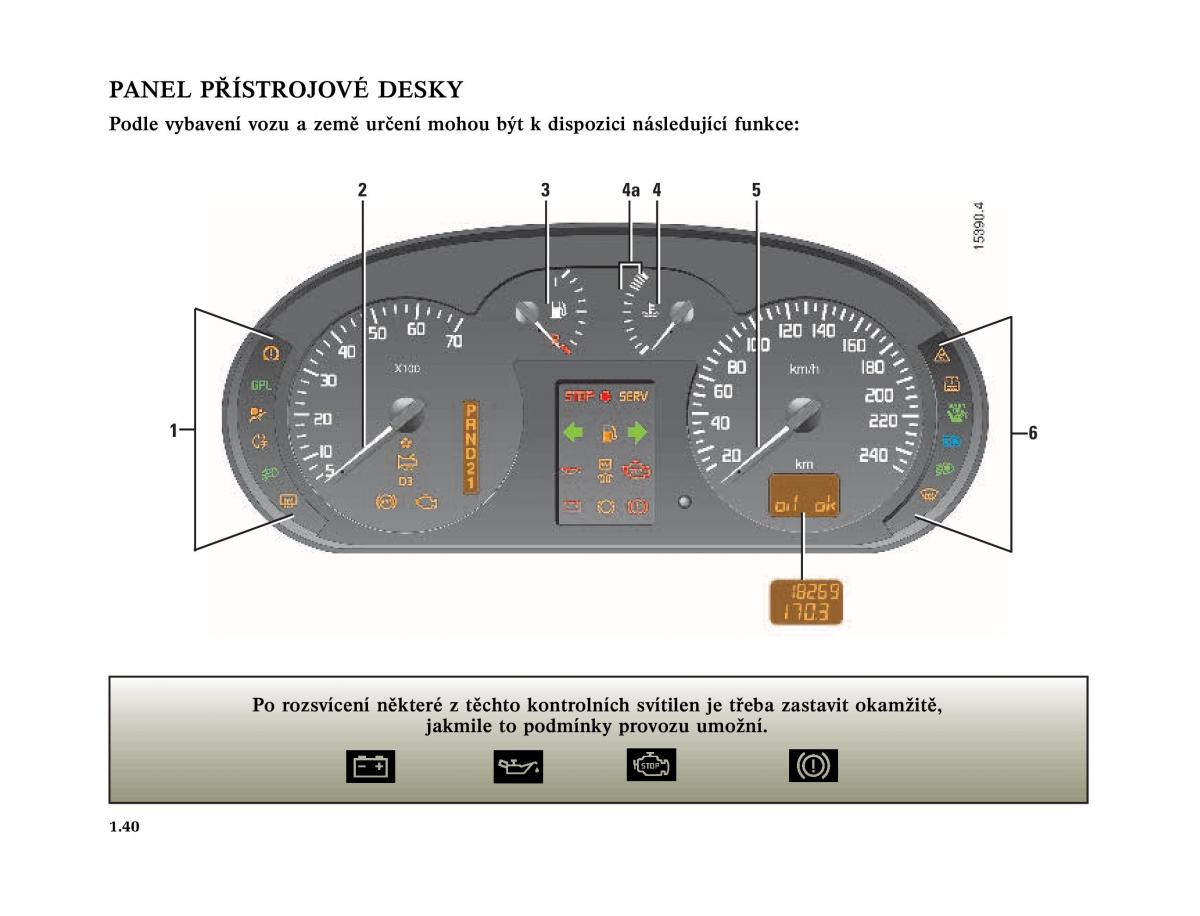 Renault Megane I 1 phase II navod k obsludze / page 46