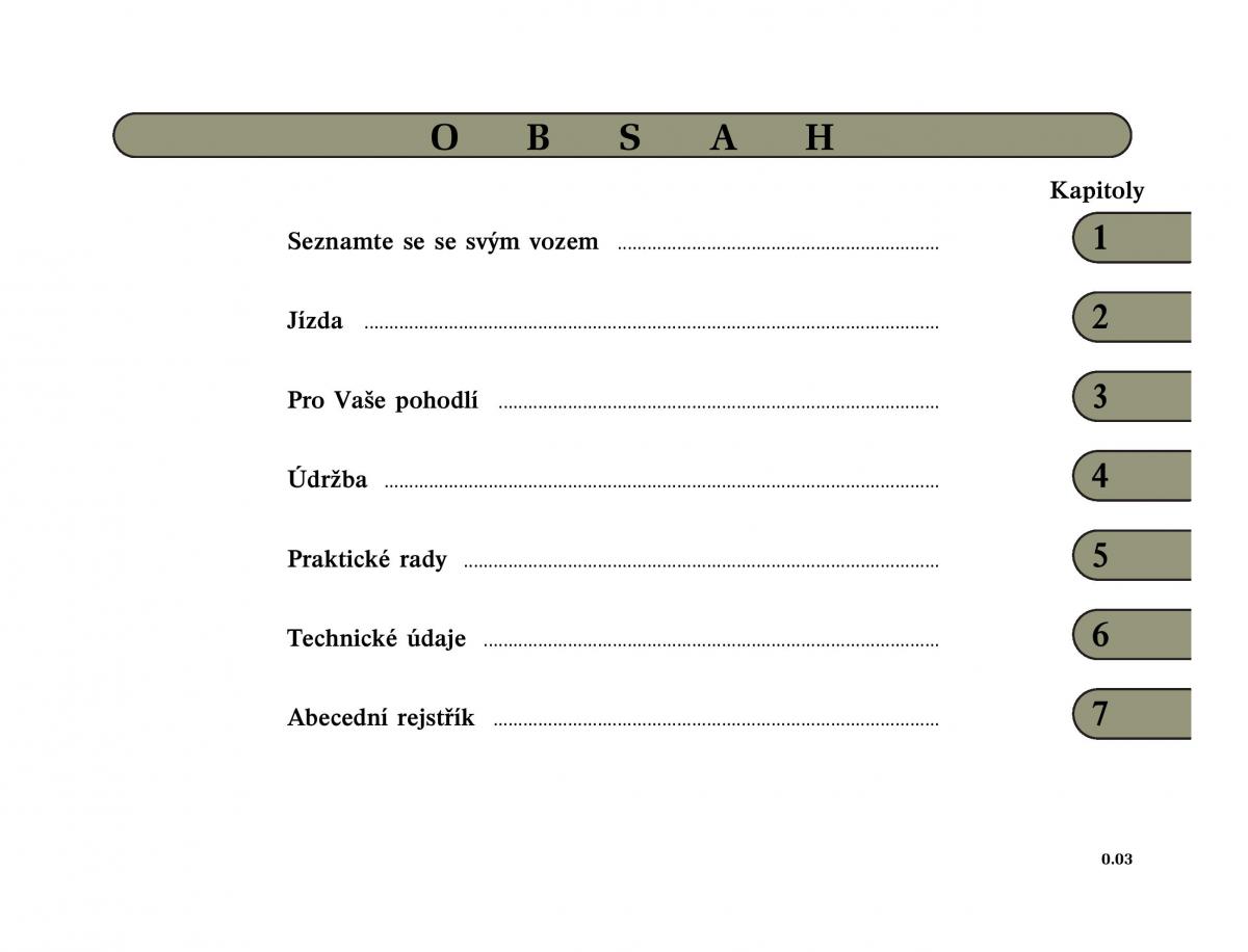 Renault Megane I 1 phase II navod k obsludze / page 5